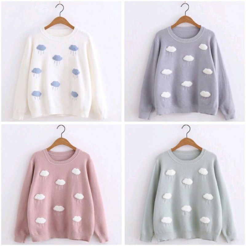 เสื้อกันหนาว ไหมพรมญี่ปุ่น พร้อมส่ง
