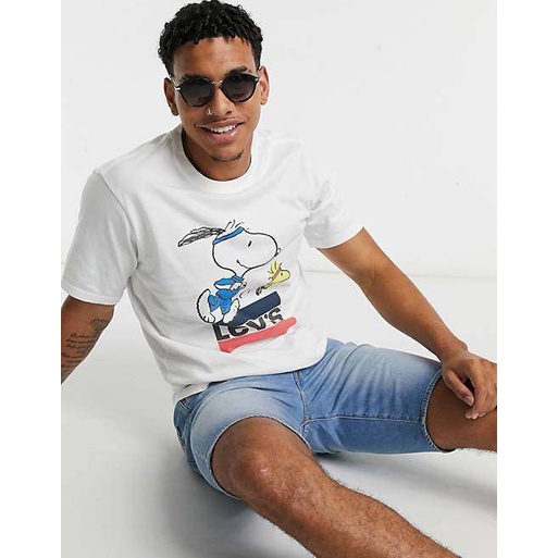 เสื้อยืดลีวายส์สนู๊ปปี้ Levi'S® X Peanuts Snoopy Collection T-Shirt เสื้อยืดคอกลมแขนสั้น Levi's T-Shirt_59