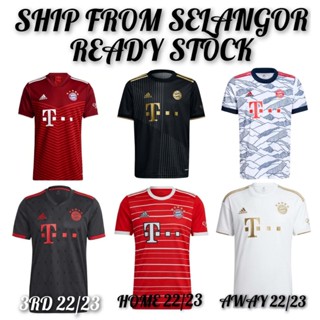 เสื้อกีฬาแขนสั้น ลายทีมชาติฟุตบอล Bayern Munich 22 23 ชุดเยือน 3RD ชุดเหย้า