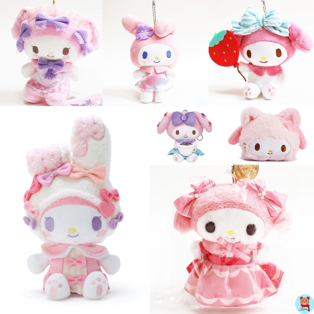 พร้อมส่ง set My Melody Rainbow Sanrio Kuji plush doll from Japan Sanrio🇯🇵ตุ๊กตามายเมโลดี้ จากญี่ปุ่น ซานริโอ้ แบบที่ รวม