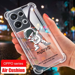 เคสโทรศัพท์มือถือซิลิโคน TPU ใส กันหล่น ลายนักบินอวกาศ NASA สําหรับ OPPO Reno8 Pro 5G reno 8 4G reno 8Z 7Z 7 Pro 5G