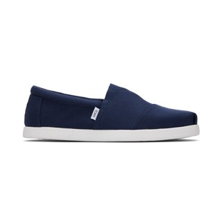 TOMS รองเท้าลำลองผู้ชาย สลิปออน รุ่น ALP FWD Navy Recycled Cotton Canvas (C) รองเท้าลิขสิทธิ์แท้