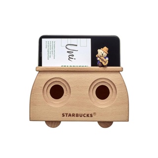 🎀【Last chance!!! พร้อมส่ง】  2021 แก้วสตาร์บัคส์เกาหลี Starbucks Korea Summer Wood Speaker mobile phone stand