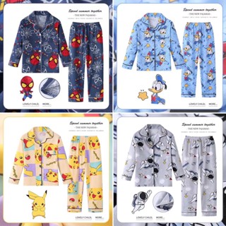 ชุดนอนเด็กผู้ชาย เสื้อผ้าของเด็กชาย นักบินอวกาศ สไปเดอร์แมน …