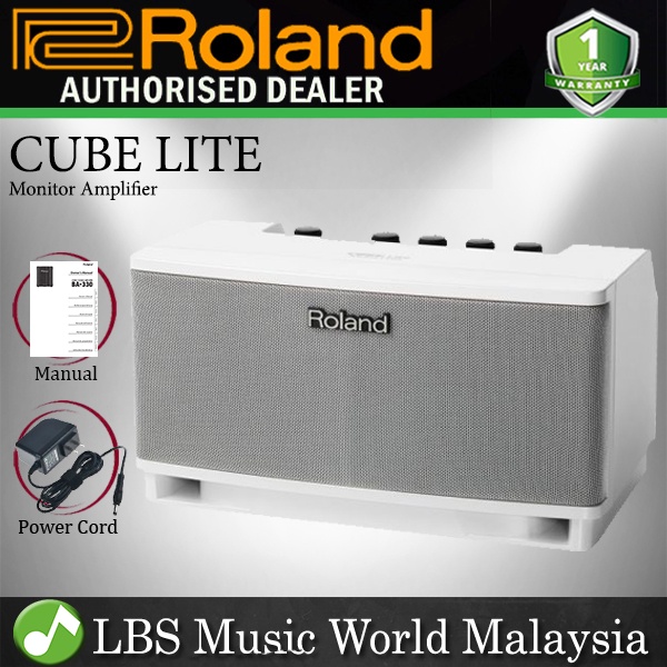 Roland CUBE Lite Monitor Amplifier 10 วัตต์กีตาร์ Amp WHITE (CUBELM / CUBE-LM)