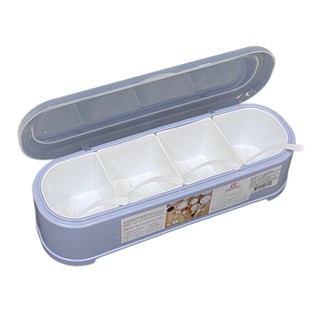 ชุดเครื่องปรุงพลาสติก ขนาด 10x 31x 8.5ซม. กล่องใส่เครื่องปรุง Plastic Condiments Container ( No.891 )  ; 1 ชิ้น