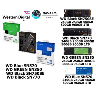 COINSคืน15%⚡FB9JMZV6⚡ SSD WD BLACK SN750SE SN770 BLUE SN570 GREEN SN350 M.2 2280 รับประกัน 3ปี 5ปี