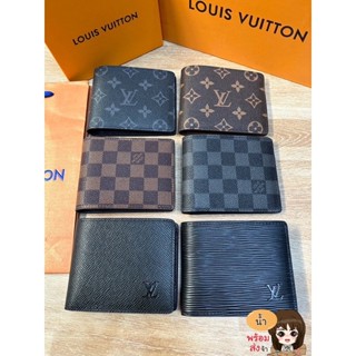 พร้อมส่ง กระเป๋าสตางค์ใบสั้น louis หลุยส์🌈🌈grade Hi-end