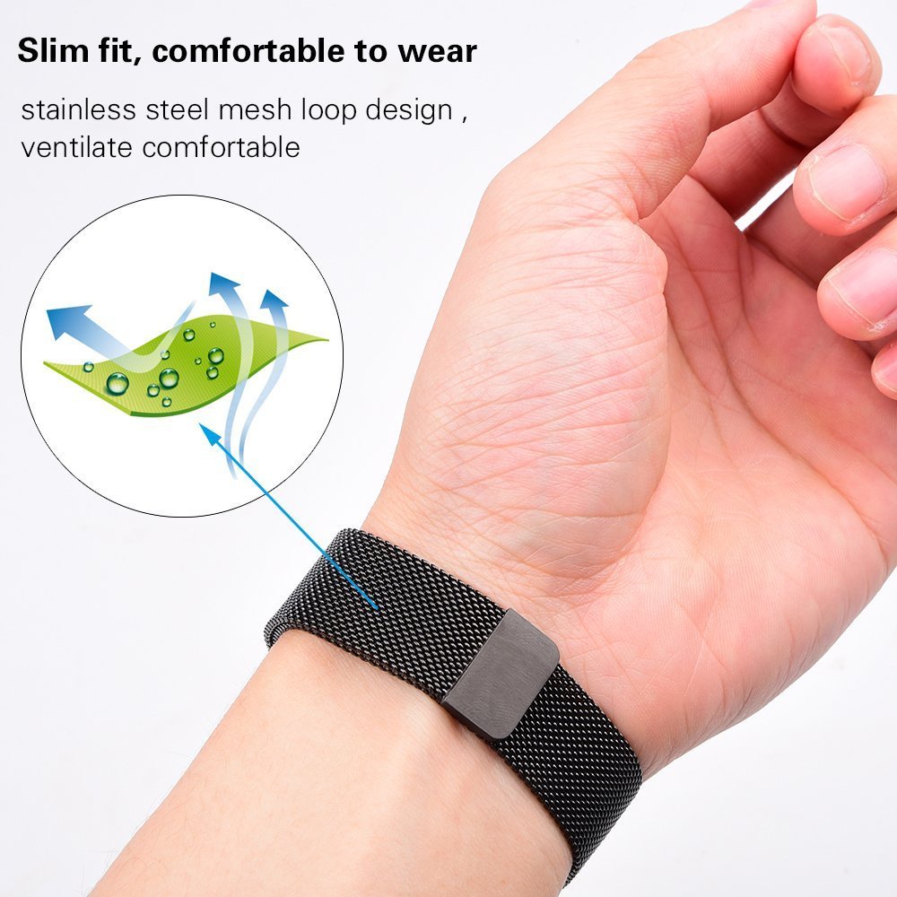 Milanese สายนาฬิกาข้อมือสเตนเลส แม่เหล็ก 16 18 20 22 มม. ปลดเร็ว สําหรับ Samsung Galaxy watch 5 4 Active 2 Huawei gt 2 3 pro