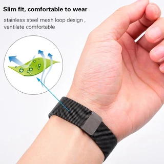 Milanese สายนาฬิกาข้อมือสเตนเลส แม่เหล็ก 16 18 20 22 มม. ปลดเร็ว สําหรับ Samsung Galaxy watch 5 4 Active 2 Huawei gt 2 3 pro