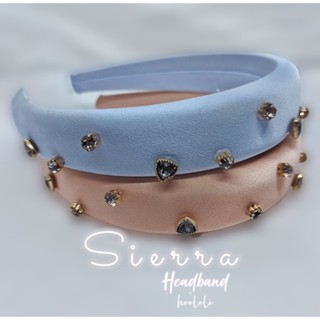 ที่คาดผม SIERRA HEADBAND ที่คาดผมซาติน ประดับคริสตัล ที่คาดผมเกาหลี ที่คาดผมผ้าซาติน ที่คาดผมคริสตัล