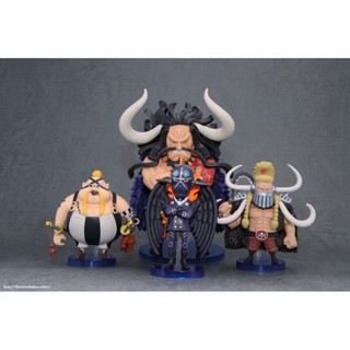 Kaido &amp; All-Stars Set ของแท้ JP แมวทอง - WCF Banpresto [โมเดลวันพีช] (4 ตัว)