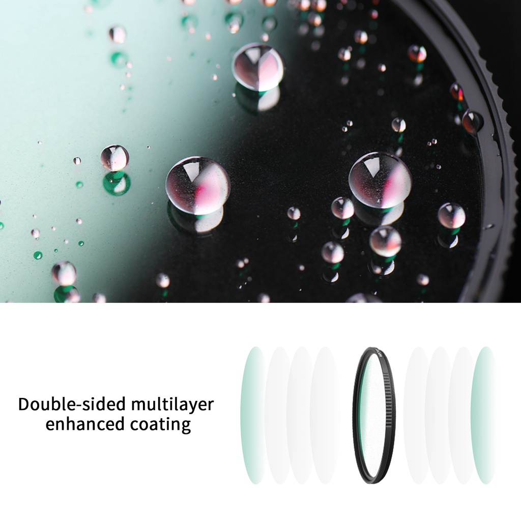 (ประกัน 2 ปี) K&F Nano-X Black Mist Diffusion 1/4 1/8 Special Effects Soft Filter Double Side Multi