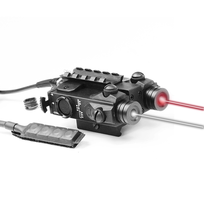 LASERSPEED Military Green Laser Sight Dual Beam Red Laser and Infrared