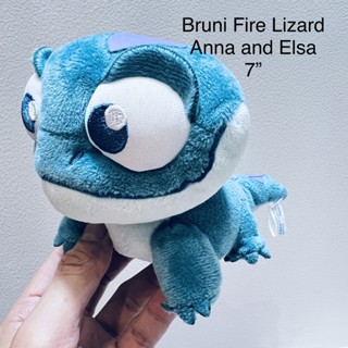 #ตุ๊กตา #กิ้งก่า เลขฐาน20 Bruni Fire Lizard Anna and Elsa Frozen #ขนาด7” #Disney ลิขสิทธิ์แท้ ตาปัก งานสวยมาก Chameleon