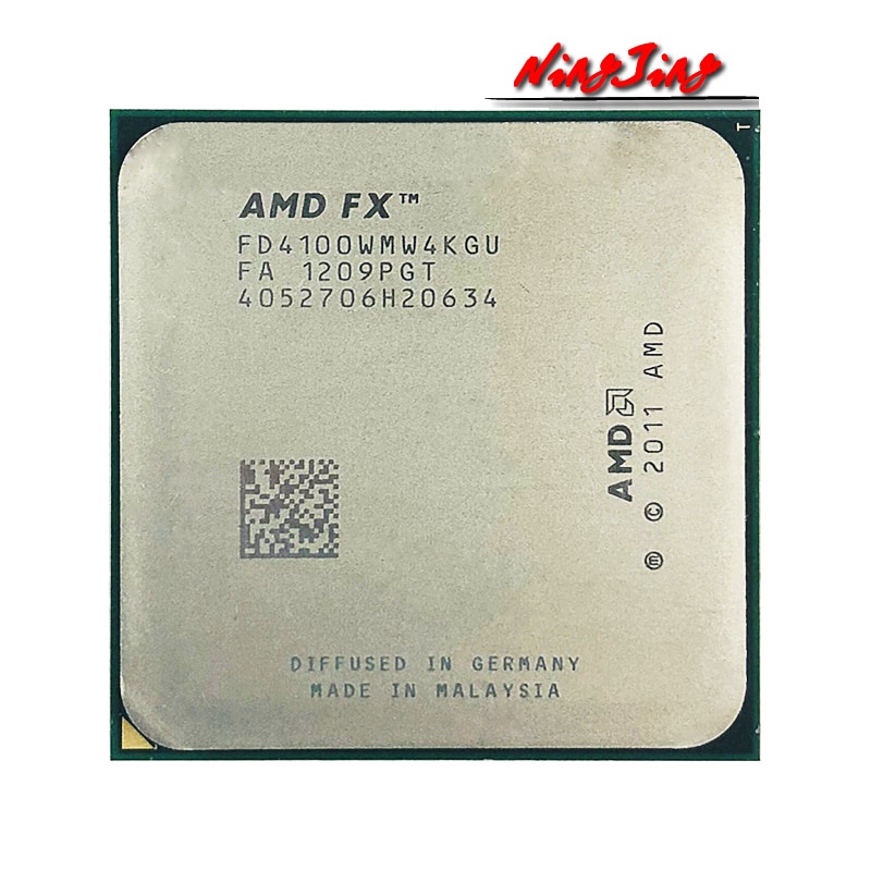 In stock amd FX-series fx4100 FX-4100 FX 4100 3.6 GHz quad-core CPU quad-thread fd4100wmw4kgu AM3 so