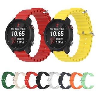 สายนาฬิกาข้อมือซิลิโคน 20 มม. สําหรับ Garmin forerunner 245 245M 645 645M 158 55 Vivoactive 3 Music element Bracelet Sport Wristband