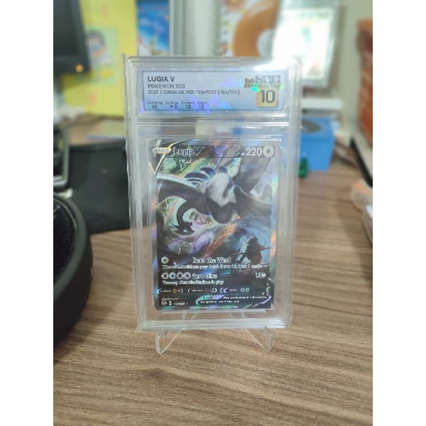 POKEMON TCG ENGLISH LUGIA V SWSH 186/195 SILVER TEMPEST  ULTRA RARE