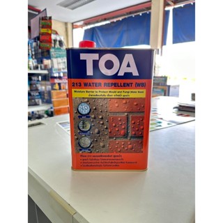 TOA 213 วอเตอร์ รีเพลแลนท์ (สูตรน้ำ) น้ำยาทากันซึมเพื่อป้องกันเชื้อรา และตะไคร่น้ำ ขนาด 3.785 ลิตร