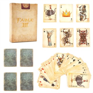 FABLE 3 สไตล์ย้อนยุค การ์ดเกม Limited Collectors Edition การ์ด 8.3*6.3ซม 54 ใบ ของสะสม Tabletoy Games