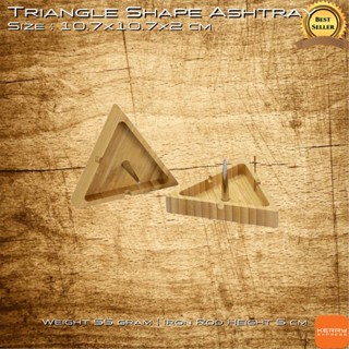 Triangle Shape Ashtray 10.7x10.7x2 cm