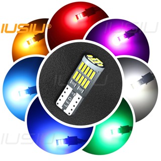 Iusiu หลอดไฟเลี้ยว Led T10 WY5W W5W 4014 26smd 168 194 สําหรับติดป้ายทะเบียนรถยนต์ รถจักรยานยนต์