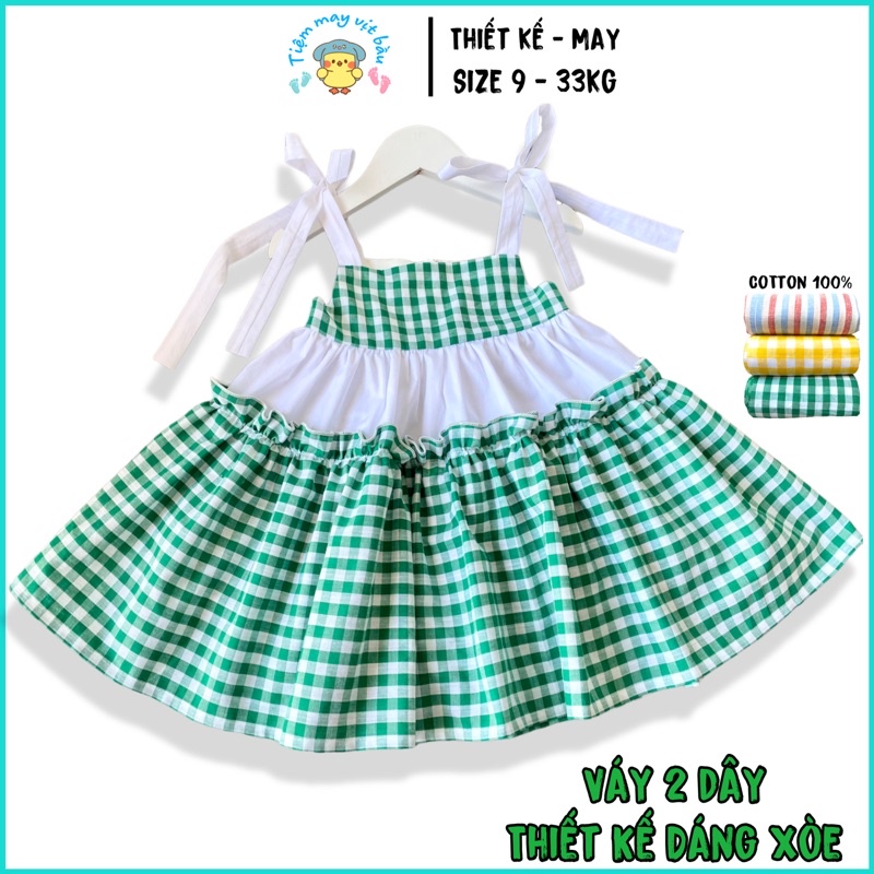 ชุดเดรสเด็กผู้หญิงดีไซน์บานในร้านคอตตอนแท้ - ไซส์ใหญ่ - DUCK BAU GARMENT Shop - VIBA - tiemmayvitbau