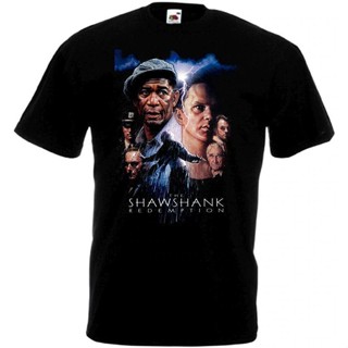 [COD] {พร้อมส่ง เสื้อยืดผ้าฝ้าย 100% พิมพ์ลายโปสเตอร์ภาพยนตร์ The Shawshank Redemption v2 พลัสไซซ์ XS-6XL ของขวัญคร