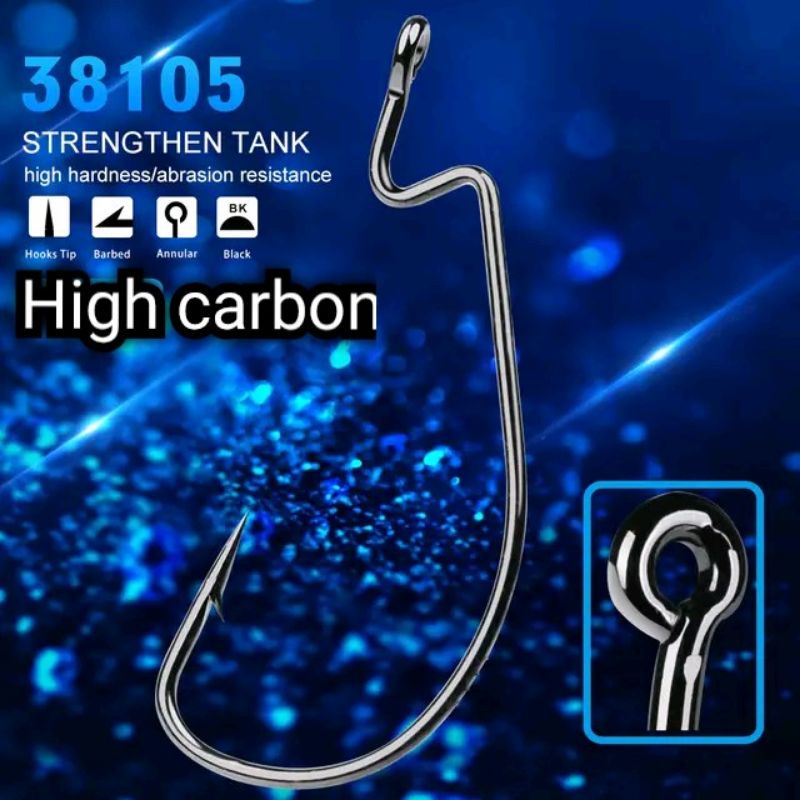 ตัวเบ็ดเท็กซัส High carbon เกี่ยวหนอน ปลายาง – โปรปัง