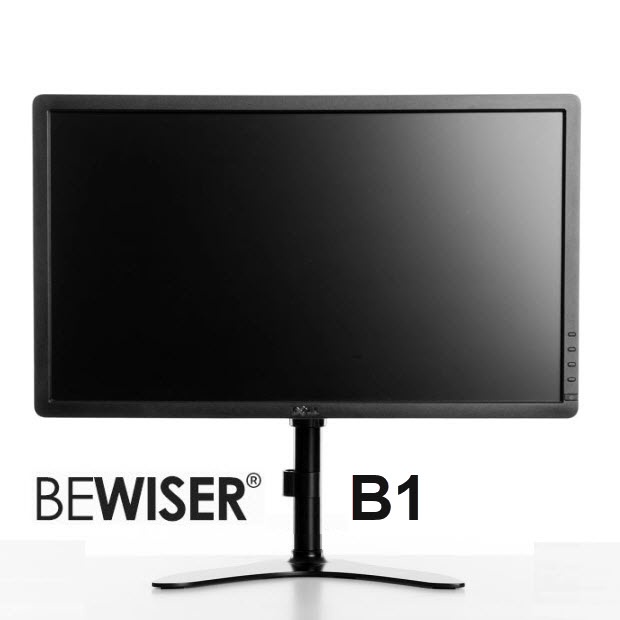 ขาตั้งจอคอม รุ่นB1 มอนิเตอร์VESA14"-32" ฐานตั้งโต๊ะ เสาโลหะสีดำสูง405มม.ปรับหมุน360 รับนน.Max 9Kg TV Monitor Mount Stand