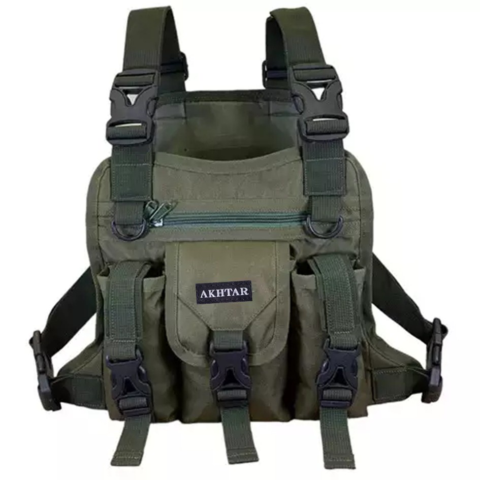 Hitam ล่าสุด NR-59 สีดํา POLICE ORIGINAL TACTICAL ARMY เสื้อกั๊กกระเป๋าคาดหน้าอก