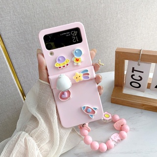 เคสโทรศัพท์มือถือ แบบฝาพับ ลายนักบินอวกาศ สําหรับ Samsung Galaxy Z Flip 3 Z Flip 5G Z Plip 3 Z Flip 4 W23