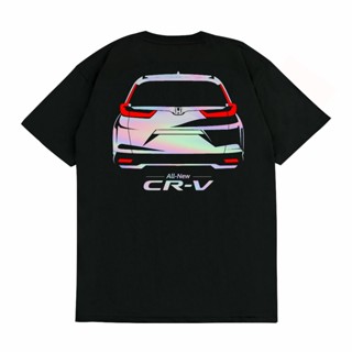 เสื้อยืด ลาย Sakazuki HONDA Car Shirt ALL NEW CRV 2023 REAR HYBRID สําหรับรถยนต์