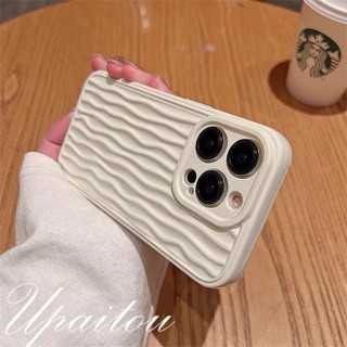 Upaitou Case🌞Compatible For iPhone 14 13 12 11 Pro Max X XR Xs Max 14 13 12 11 เคสโทรศัพท์มือถือ แบบนิ่ม แนวตั้ง สีพื้น สําหรับ