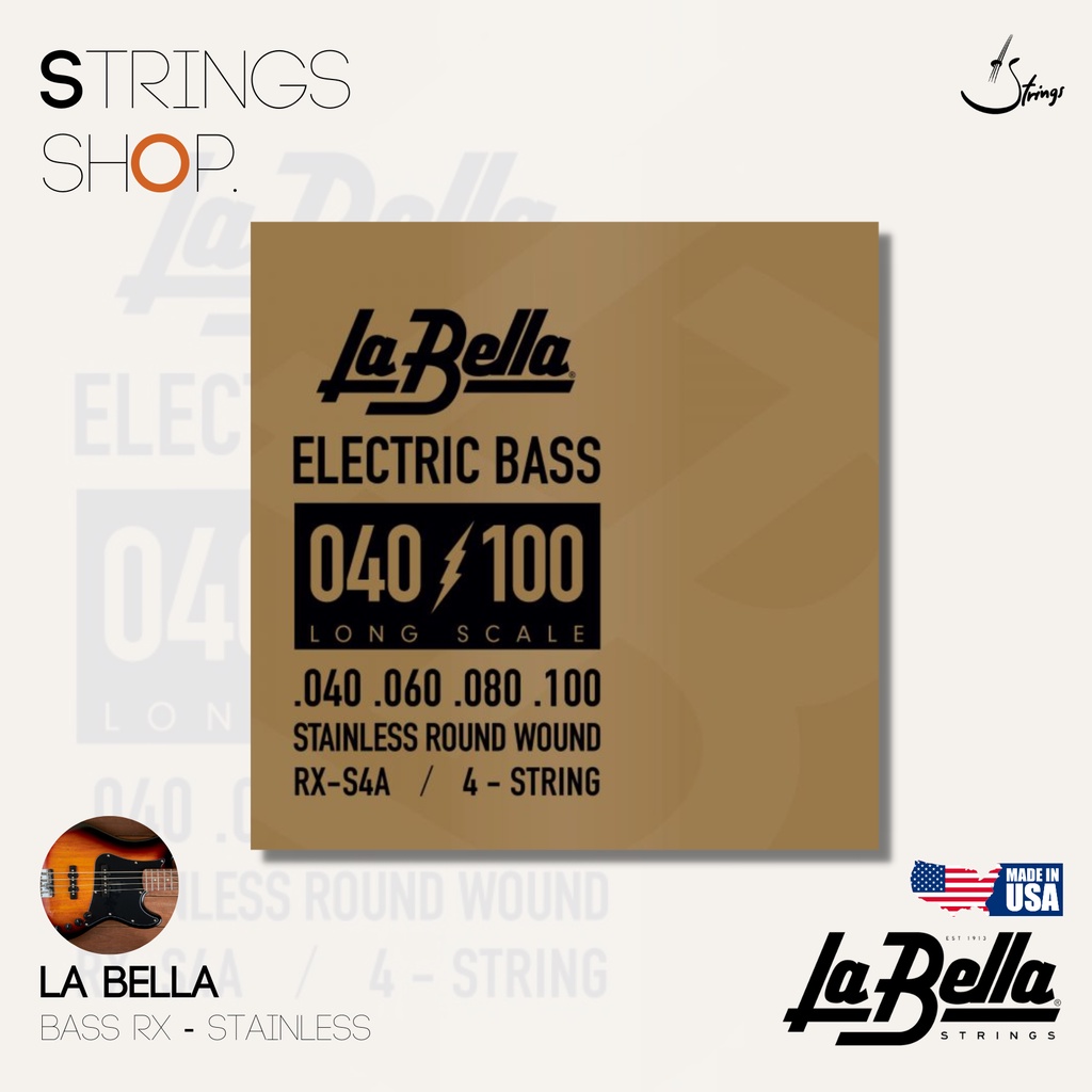 สายเบส La Bella Rx - Stainless