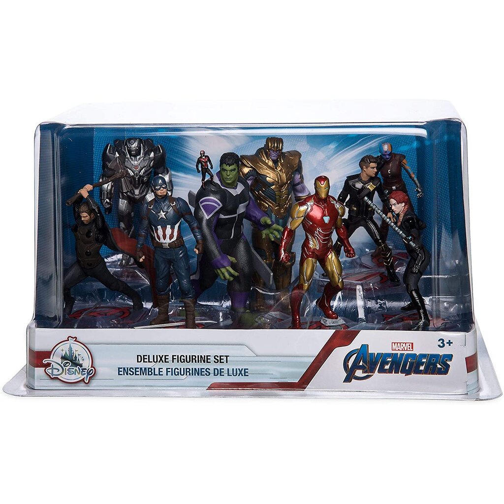Avengers ของแท้ JP - Deluxe Figurine Set Disney [โมเดล Marvel] (9 ตัว)