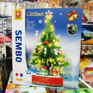 ขายส่ง 601097 เลโก้ ต้นคริสมาส Christmas มีไฟ มีเสียง หมุนรอบได้