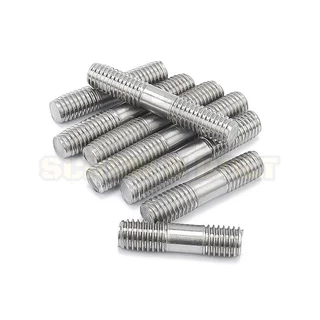 สตัด โบลท์ เกลียวไม่ตลอด สแตนเลส 304 เกลียวมิล 2 ข้าง M8 / 2 Thread End Stud Bolt SUS304