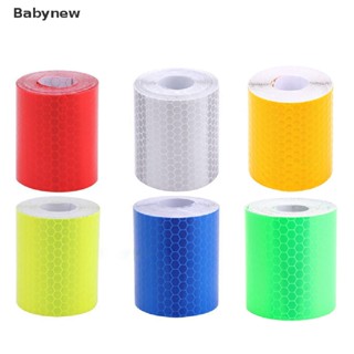 &lt;Babynew&gt; 1m*5cm Car Truck Reflective Self-adhesive Safety Warning Tape Roll Film Sticker On Sale