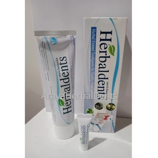 แพ็ค6หลอดขนาด120gยาสีฟันสมุนไพรแท้HERBALDENTS(เฮอร์เบิลเดนท์)ลดกลิ่นปากรักษาอาการปวดเนืองจากแผลในปาก