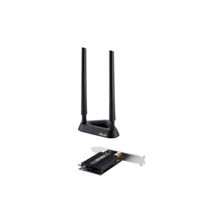 WIRELESS PCIe ADAPTER ASUS PCE-AX58BT - AX3000 DUAL BAND PCI-E WI-FI 6 (802.11AX) ADAPTER WITH 2 EXTERNAL ANTENNAS &amp; ...