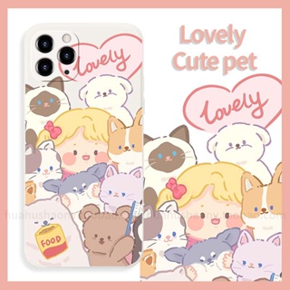 Cute animals เคสไอโฟน iPhone 11 14 pro max 8 Plus case X Xr Xs Max Se 2020 cover 14 7 Plus เคส iPhone 13 12 pro max