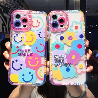 เคส Redmi Note 12 11 Pro 5G 11S 11 Pro+ เคส Redmi 12C 10C A1 10 5G 9T 9A Note 9s 10 10s 8 7 9 Pro เคสนิ่มกันกระแทกดอกไม้รอยยิ้ม