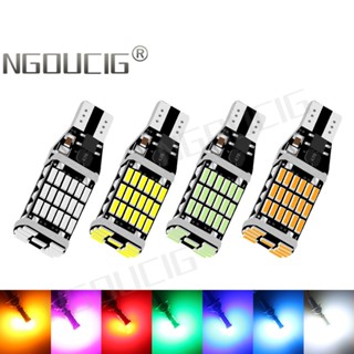 Ngoucig หลอดไฟเลี้ยว LED T15 W16W 45SMDs 6000K 12V สีขาว สําหรับรถจักรยานยนต์ 125