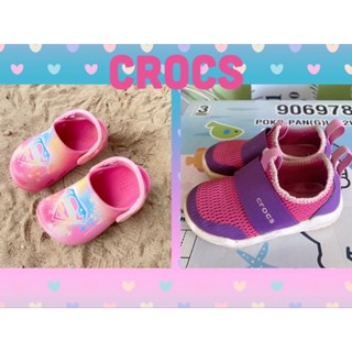 ส่งต่อ ~ 💫รองเท้า crocs size c6 13 cm 🎀 ลิขสิทธิ์แท้ 100% 👧🏻 #เสื้อผ้าเด็กมือสอง สภาพดีมาก