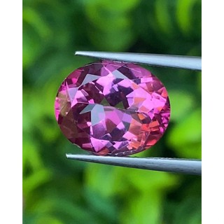 พลอย ชมพู พิ้งค์ โทแพซ Pink Topaz 5.96 กะรัต พลอยแท้ อัญมณีมงคลประจําวันเกิด เครื่องประดับพลอย