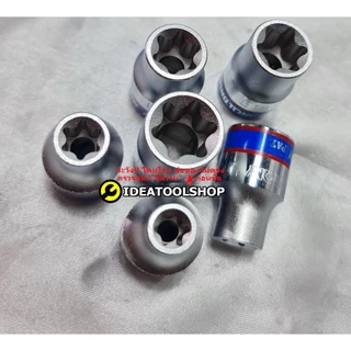 ของแท้!!! ลูกบล็อก ตัว E ยี่ห้อ Kingtony 1/2(4หุน) Torx [ตัวเมีย] ยกชุด/แยกชั้น ท็อกซ์ สั้น + ยาว สำหรับขันสกรู หัวดาว