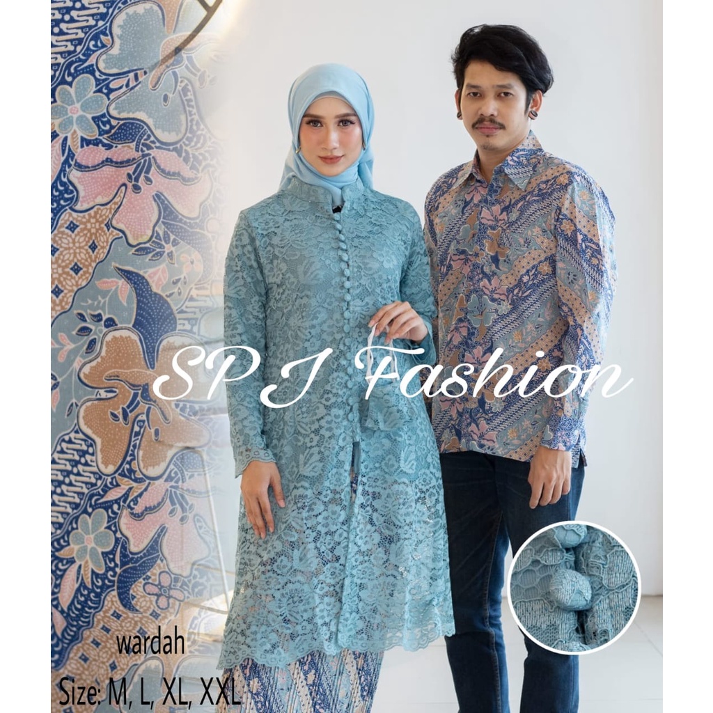 เปิดตัว STELAN KEBAYA BROCAT TUNIC MODERN MEN& 39;S BATIK COUPLE/COUPLE OUTFIT/GRADUATION COUPLE/PAR