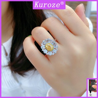 Kuroze แหวนโมอิส แฟชั่นหรูหรา