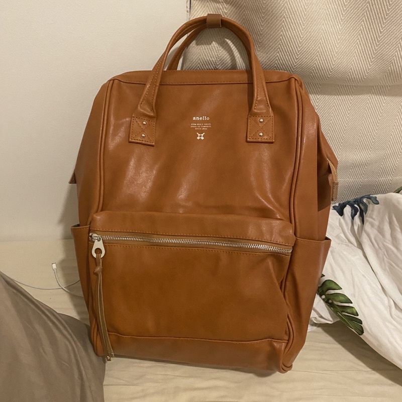 anello กระเป๋าเป้สะพายหลัง Large Premium Leather Backpack AT-B1511 used